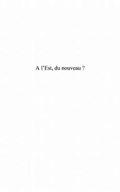 Cover l'Est du nouveau (eBook, PDF)
