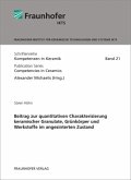 Beitrag zur quantitativen Charakterisierung keramischer Granulate, Grünkörper und Werkstoffe im angesinterten Zustand Beitrag zur quantitativen Charakterisierung keramischer Granulate, Grünkörper und Werkstoffe im angesinterten Zustand