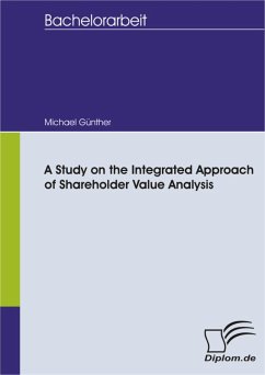 A Study on the Integrated Approach of Shareholder Value Analysis (eBook, PDF) - Günther, Michael