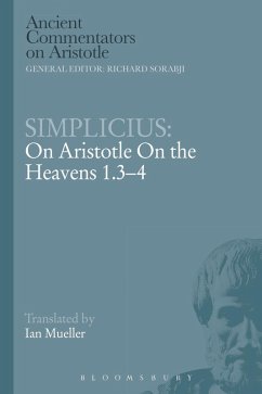 Cover Simplicius: On Aristotle On the Heavens 1.3-4 (eBook, PDF)