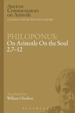 Cover Philoponus: On Aristotle On the Soul 2.7-12 (eBook, PDF)