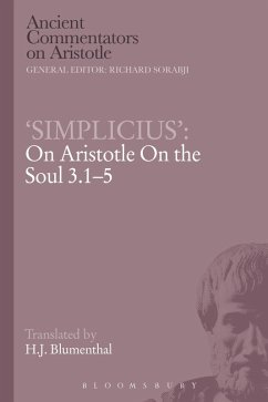 Cover Simplicius': On Aristotle On the Soul 3.1-5 (eBook, PDF)