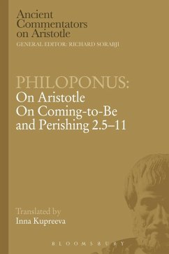 Cover Philoponus: On Aristotle On Coming to be and Perishing 2.5-11 (eBook, PDF)