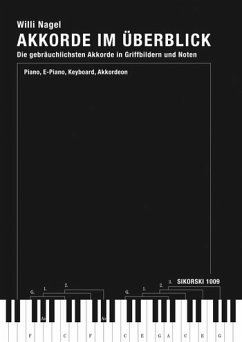 Cover Akkorde im Überblick: Handbuch der gebräuchlichsten Akkorde in Giffbildern und Noten