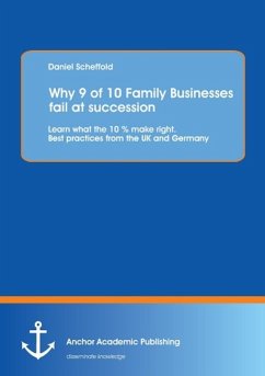 Why 9 of 10 Family Businesses fail at succession: Learn what the 10 % make right. Best practices from the UK and Germany - Scheffold, Daniel