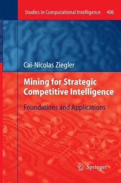 Mining for Strategic Competitive Intelligence - Ziegler, Cai-Nicolas