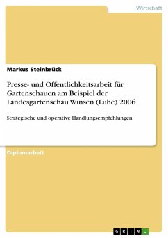 Presse- und Öffentlichkeitsarbeit für Gartenschauen am Beispiel der Landesgartenschau Winsen (Luhe) 2006 - Steinbrück, Markus