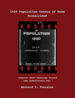 1920 Population Census of Guam - Punzalan, Bernard Timothy