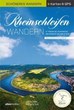 Cover Rheinschleifen - Offizieller Wanderführer. Schöneres Wandern Pocket. GPS, Detailkarten, Höhenprofile, herausnehmbare Übersichtskarte, Smartphone-Anbindung.
