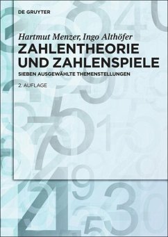 Zahlentheorie und Zahlenspiele - Menzer, Hartmut;Althöfer, Ingo