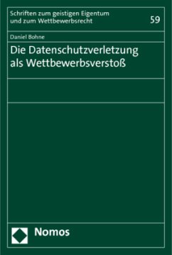 Cover Die Datenschutzverletzung als Wettbewerbsverstoß