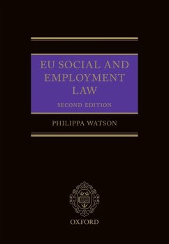EU Social and Employment Law 2E (eBook, ePUB) - Watson, Philippa