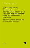 Aenesidemus oder über die Fundamente der von Herrn Professor Reinhold in Jena gelieferten Elementar-Philosophie (eBook, PDF)