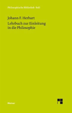 Lehrbuch zur Einleitung in die Philosophie (eBook, PDF) - Herbart, Johann Friedrich