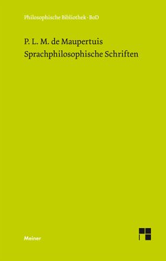 Sprachphilosophische Schriften (eBook, PDF) - Maupertuis, Pierre Louis Moreau De