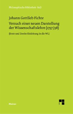 Versuch einer neuen Darstellung der Wissenschaftslehre (eBook, PDF) - Fichte, Johann Gottlieb