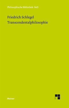 Transcendentalphilosophie (1800-1801) (eBook, PDF) - Schlegel, Friedrich