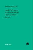 Logik-Vorlesung. Unveröffentlichte Nachschriften I (eBook, PDF)