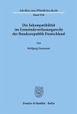 Die Inkompatibilität im Gemeindeverfassungsrecht der Bundesrepublik Deutschland.