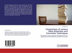 Comparison of various Skew Detection and Correction Techniques