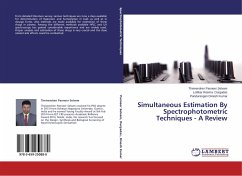 Simultaneous Estimation By Spectrophotometric Techniques - A Review