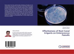Effectiveness of Root Canal Irrigants on Enterococcus Faecalis