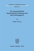 Die innerparteiliche demokratische Ordnung nach dem Parteiengesetz.