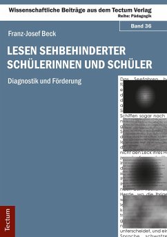 Lesen sehbehinderter Schülerinnen und Schüler (eBook, PDF) - Beck, Franz-Josef