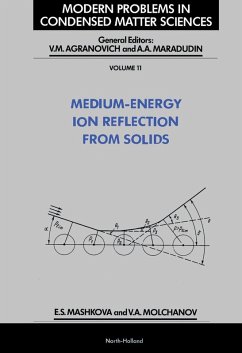 Medium-Energy Ion Reflection from Solids (eBook, PDF) - Mashkova, E. S.; Molchanov, V. A.