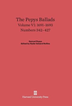 The Pepys Ballads, Volume VI, (1691-1693)