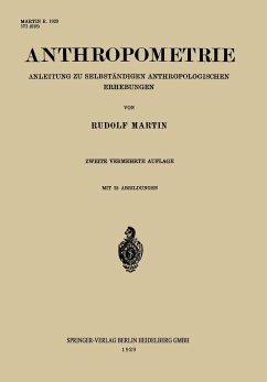 Anthropometrie - Martin, Rudolf