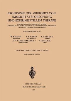 Ergebnisse der Mikrobiologie Immunitätsforschung und Experimentellen Therapie - Kikuth, W.;Meyer, K. F.;Nauck, E. G.