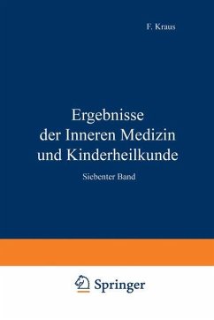 Ergebnisse der Inneren Medizin und Kinderheilkunde - Langstein, L.; Meyer, Erich; Schittenhelm, A.; Brugsch, Th.