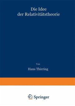 Die Idee der Relativitätstheorie - Thirring, Hans