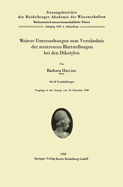 Weitere Untersuchungen zum Verständnis der zerstreuten Blattstellungen bei den Dikotylen - Haccius, Barbara