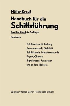 Handbuch für die Schiffsführung - Müller, Johannes;Berger, Martin;Kedenburg, Heinrich