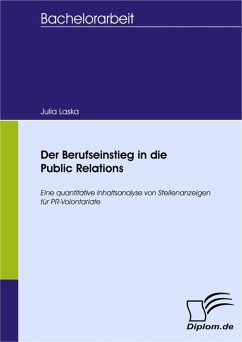 Der Berufseinstieg in die Public Relations (eBook, PDF) - Laska, Julia