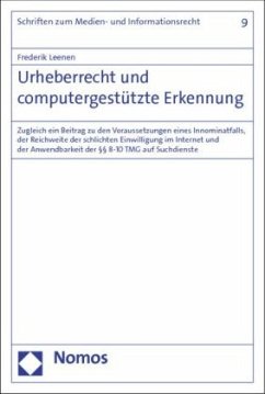 Urheberrecht und computergestützte Erkennung - Leenen, Frederik