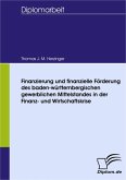 Finanzierung und Finanzielle Förderung des baden-württembergischen gewerblichen Mittelstandes in der Finanz- und Wirtschaftskrise (eBook, PDF)