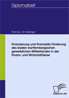 Finanzierung und Finanzielle Förderung des baden-württembergischen gewerblichen Mittelstandes in der Finanz- und Wirtschaftskrise (eBook, PDF) - Herzinger, Thomas J. M.