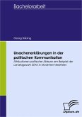 Ursachenerklärungen in der politischen Kommunikation (eBook, PDF)