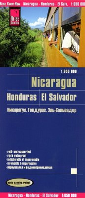 Reise Know-How Landkarte Nicaragua, Honduras, El Salvador