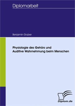 Physiologie des Gehörs und Auditive Wahrnehmung beim Menschen (eBook, PDF) - Gruber, Benjamin