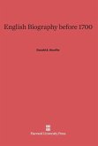 English Biography Before 1700