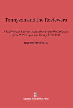 Tennyson and the Reviewers - Shannon, Jr. Edgar Finley