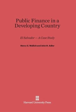 Public Finance in a Developing Country - Wallich, Henry C.;Adler, John H.