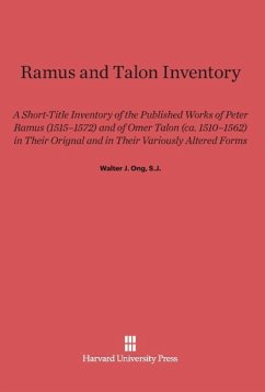 Ramus and Talon Inventory - Ong, Walter J.