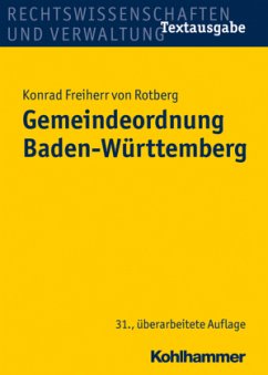 Gemeindeordnung (GemO) Baden-Württemberg - Rotberg, Konrad Freiherr von