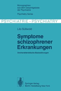 Symptome schizophrener Erkrankungen. Uncharakteristische Basisstörungen