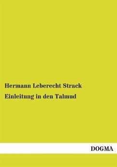Einleitung in den Talmud - Strack, Hermann Leberecht